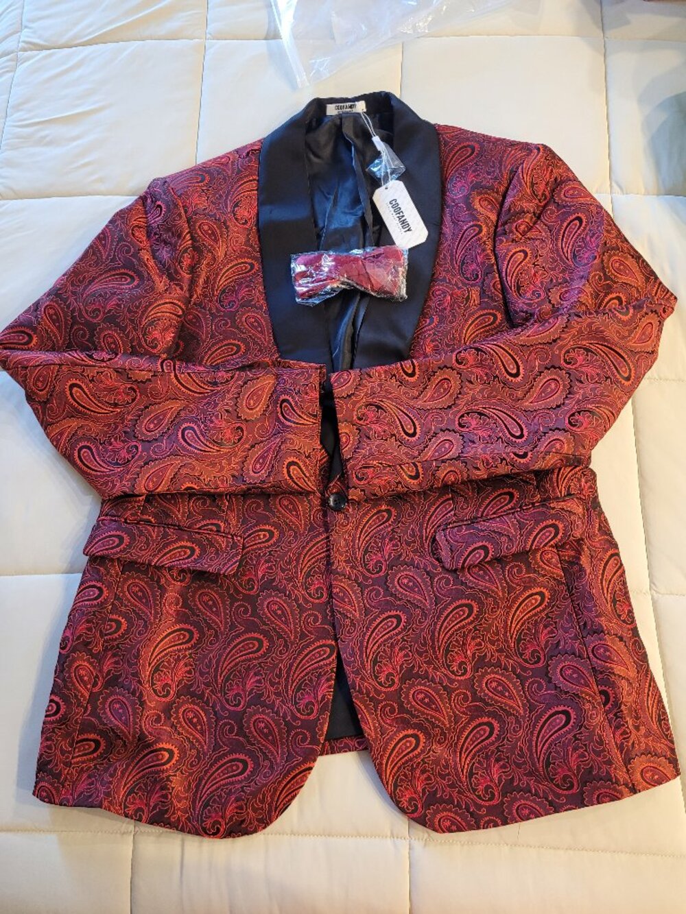 Coofandy Red Suit